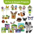 thumbnail image 3 of Kit de manualidades Craftikit Fairy Garden para niños de 3 a 8 años, con 20 manualidades, 3 of 9