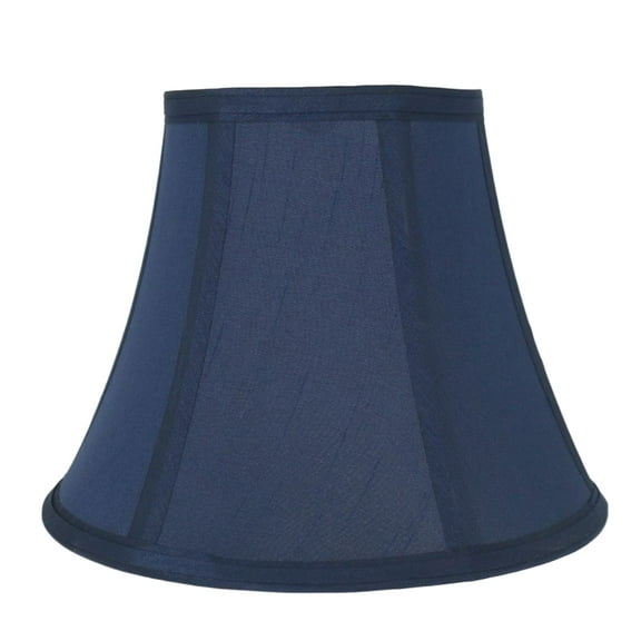 Urbanest Softback Bell Lampshade, Faux Silk, 5-inch by 9-inch by 7-inch, Navy Blue, Spider-fitter