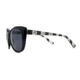 thumbnail image 3 of Womens Classic Oversized Cat Eye Fashion Plastic Sunglasses All Black, 3 of 4
