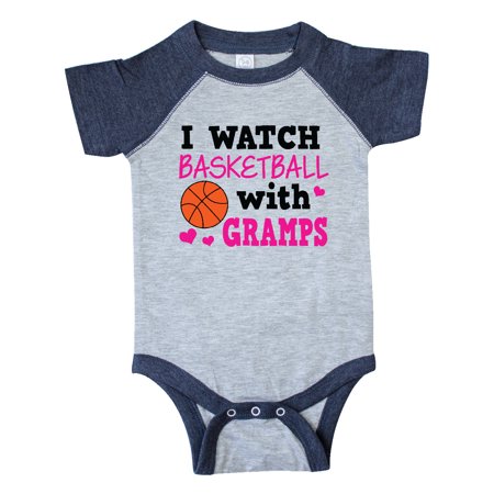 

Inktastic I Watch Basketball with Gramps Gift Baby Girl Bodysuit