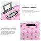 thumbnail image 3 of Balery Pink bows Funda de equipaje, fundas para maletas, elástica, lavable, protector de maletas, compatible con maletas de 18 a 32 pulgadas-X-Large, 3 of 7