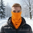 thumbnail image 4 of Unique Bargains 1 Pc Multi-function Neck Warmers Cold-proof Face Mask for Cycling Orange, 4 of 6