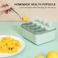 thumbnail image 4 of Blueek Reusable Popsicle Molds - Food Grade Silicone Ice Cream Maker for DIY Treats, Easy-Release with Drip-Guard Handles, 4 of 9