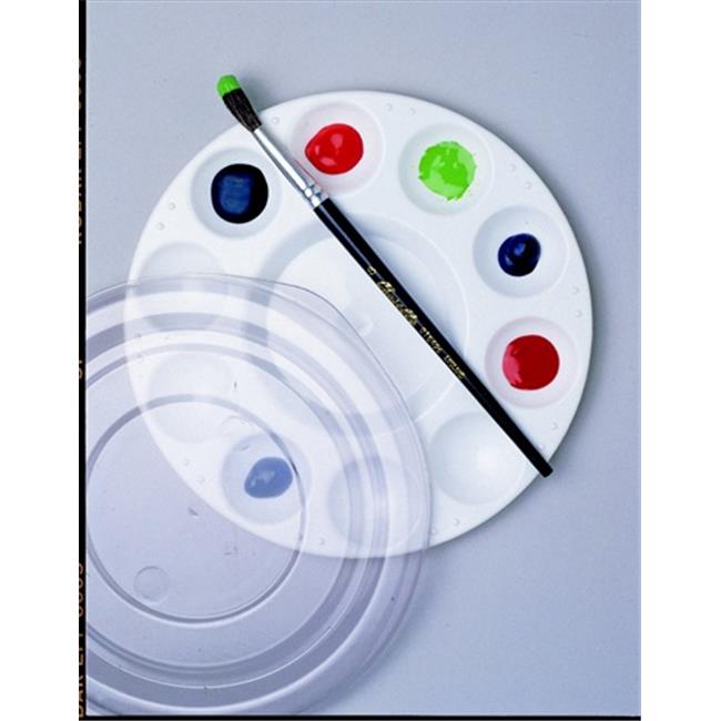 Paint Palette Tray Cover, 7.5 W In. Plastic, White, Pack Of 12