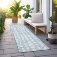 thumbnail image 6 of Addison Rugs Chantille Indoor/Outdoor Transitional Squares Sky Washable Runner Rug, 2'3" x 7'6", 6 of 6