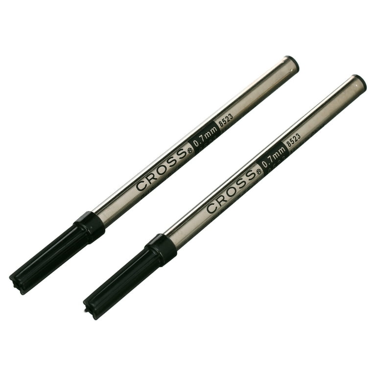 Cross Rollerball Pen Refill, Medium Point, 2-Pack, Black Ink 85232