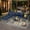 7 PCS/Gray Ranttan/Blue Cushion-1, variant on Ainfox 7-Piece Wicker Patio Furniture Set, Rattan Sectional with Cushion & Tempered Glass Coffee Table, Gray for Porch/Backyard
