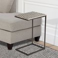 thumbnail image 3 of Steve Silver Kimball Metal Accent Chairside Table in Black and White, 3 of 3