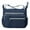 Dark Blue, variant on Women Shoulder Handbag Roomy Multiple Pockets Bag Ladies Crossbody Purse Fashion Tote Top Handle Satchel Solid Color Multi-compartment Messenger Nylon Cloth Casual Small Square