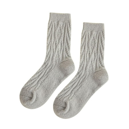 

ZHAGHMIN Ankle Socks For Women Size 9-11 Women Autumn And Winter Textured Twist Warm Socks Solid Color Home Socks Left Right Socks Toddler Socks Size 8 Girls Low Cut No Show Socks Women Socks Unisex