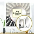 thumbnail image 3 of Designart "Ingenious Reverie Vintage Mandala On White VI" Abstract Spirals Square Mirror For Wall Decor - Large White Square Printed Wall Mirror Art - Wall Mounted Square Mirror, 3 of 5