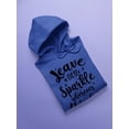 thumbnail image 3 of Leave A Little Sparkle Hoodie Women -SPIdeals Designs, Female XX-Large, 3 of 4
