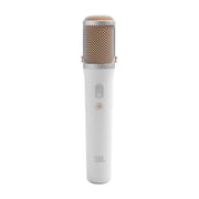 JBL PartyBox On-The-Go 2 - Portable party speaker with one wireless digital mic, handle and a shoulder strap, Dynamic lightshow, Up to 15 hours playtime, Splash proof & Auracast™ (White)