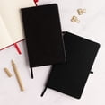 thumbnail image 2 of WallDeca Classic Lined Notebook Journal - Hard Cover, Ruled 8.25 x 5" (2-Pack: Black), 2 of 8
