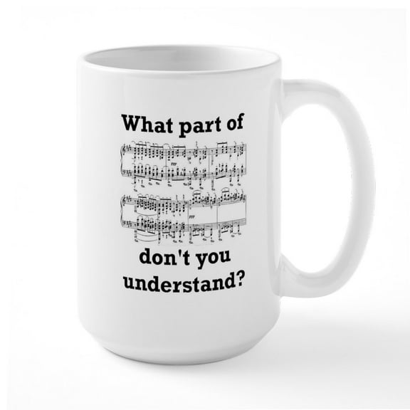 CafePress - The Musician Large Mug - 15 oz Ceramic Large White Novelty Mug