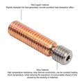 thumbnail image 4 of 4pcs All Metal Heatbreak, Copper Alloy Extruder Throat Tube with Clear Threads, Professional 3D Printer Heatbreak, 4 of 7