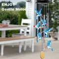 thumbnail image 3 of Campanillas de viento, campanillas de viento solares Colibri para exterior Color Chan, 3 of 5