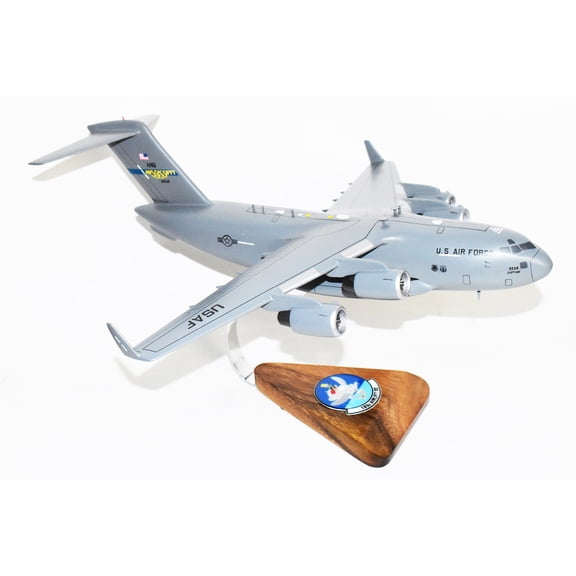 183d Airlift Squadron Mississippi ANG C-17 Model, 1/116th Scale, Mahogany, Cargo