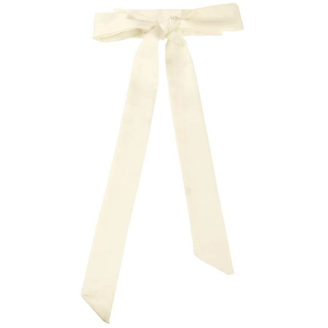 Bufanda flaca de mujer Color sólido Bufandas largas puras Pañuelo para el cuello Beige 196*5cm/77.17*1.97 inches(L*W)