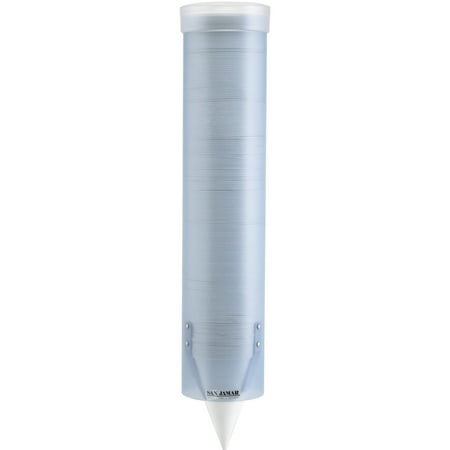 Cup Dispensers San Jamar Pull San Jamar, SJMC3165FBL, Water Cup Dispenser w Removable Cap, 1 Each, Frosted Blue,Transparent ()