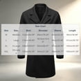 thumbnail image 3 of Maqroz Mens Long Double Breasted Trench Coat Notch Lapel Collar Winter Warm Overcoat Casual Business Formal Outerwear Heavyweight Classic Long Jacket, (Black,XXL), 3 of 9