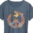 thumbnail image 3 of Peanuts - Floral Peace Sign - Woodstock - Women's Short Sleeve Graphic T-Shirt, 3 of 6