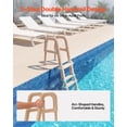 thumbnail image 2 of VEVOR Swimming Pool Ladder, Inclined 5-Step Double Handrails Stair, Non-slip Wide Step, 300 lbs Load Capacity, for 48-54 in Inground & Above-ground Pools, Any Deck Surface, Indoor & Outdoor, Taupe, 2 of 9