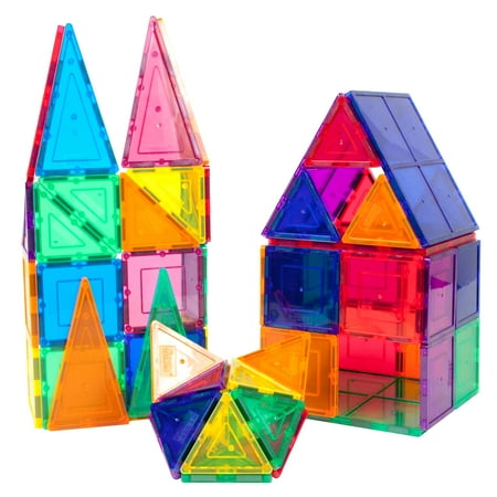 Picassotiles 60 Piece Clear 3d Magnetic Building Blocks Tiles Set Best Magnetic Toys