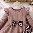 thumbnail image 5 of TOWED22 Toddler Kids Girl Cute Fall Winter Clothes 2 Piece Long Sleeve Graphic Tee and Elastic Waist Joggers Outfits Clothing(Khaki,7 Y), 5 of 9