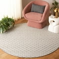 thumbnail image 2 of SAFAVIEH Vermont Jilliean Diamond Quatrefoil Area Rug, Gray/Ivory, 6' x 6' Round, 2 of 7