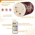 thumbnail image 5 of Yayeee Flameless Candles with Remote Flickering Battery Operated Multi Color Changing, Gold Abstract Pattern, 5 of 7