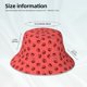 thumbnail image 3 of Balery Ladybugs On Red Polka Dot Sombreros para el sol para hombre y mujer, sombrero de pescador con UPF 50+, 3 of 6
