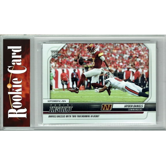 Certified Mint Jayden Daniels 2024 Panini Instant #30 Dazzles in Pro Debut Rookie Card Washington Commanders