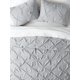 thumbnail image 3 of Comfort Canopy - Juego de Funda Nórdica Plisada de 3 Piezas en Gris Claro con Fundas para Ropa de Cama Tamaño King, 3 of 9