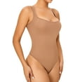 thumbnail image 2 of Women's Bodysuits Sexy Sleeveless One Piece Square Neck Sleeveless Tank Tops Bodysuits, 2 of 7