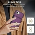 thumbnail image 3 of Case for iPhone 16E Wallet Case, Rotation Ring Kickstand Magnetic Clasp and Durable Shockproof Cover, 3 of 8