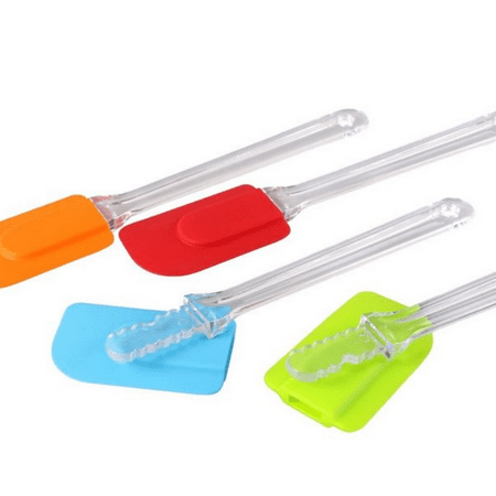 

4 Pcs Silicone Spatula Happon Cooking Baking Scrapers Cake Cream Butter Mixing Batter Tools for Home Kitchen