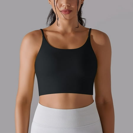 Sleeveless Tops for Women Women s Tank Tops Women Tops Ladies Tops Women s Yoga Tank with Built in Bra Padded Sports Bra  Crop Tank Tops Wireless Fitness Yoga Workout Running