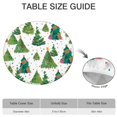 thumbnail image 6 of White Christmas Watercolor Tree Pattern Round Fitted Tablecloth with Elastic Edge,Dining Table Cover Waterproof,Outdoor Round Tablecloth for Camping,Dining,Indoor and Outdoor, 6 of 7