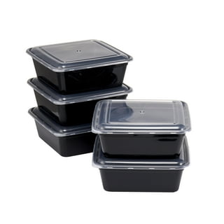 SE 12 Stackable Square Plastic Containers - 8741BB