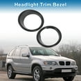 thumbnail image 2 of Headlight Trim Bezel Headlamp Bezel Headlight Cover Decor for BMW X5 2014-2018 Carbon Fiber Black ABS 2 Pcs Front Left Front Right Car, 2 of 7