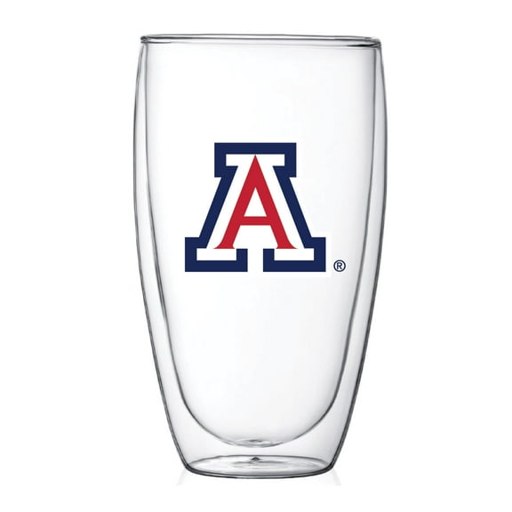 Arizona Wildcats 15oz. Double Wall Thermo Glass