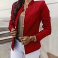 thumbnail image 2 of GDREDA Blazer Élégant pour Femmes à devant Ouvert et Col Cranté, Veste de Travail Extérieure RD1,XXXXXL, 2 of 9