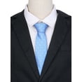 thumbnail image 4 of INSPIRE CHIC Men's Dots Ties Self-Tied Necktie 3.1" Width Satin Tie for Wedding Classic Blue One Size, 4 of 4