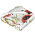 thumbnail image 2 of Bixox Fleece Blanket Tomatoes Pattern Super Soft Double-Sided Microfiber Flannel Blanket for Sofa, Bed, Couch,Suitable for All Seasons - 50"x40", 2 of 5
