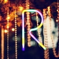 thumbnail image 2 of Neon Sign, Letter Neon Signs Neon Alphabet Light Light Up LED Letters Lights Light Up Marquee Letters Lights Battery USB Multicolor, 2 of 5