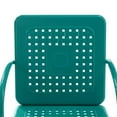 thumbnail image 4 of Afuera Living 5-Piece Metal Outdoor Dining Set in Turquoise Gloss/White, 4 of 11