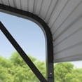 thumbnail image 6 of VEIKOUS 20' x 20' Outdoor Metal Carport, Heavy Duty Carport with Steel Panels for Car, Boat, Truck, Gray, 6 of 15