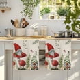 thumbnail image 4 of Gnomes Mushroom Kitchen Towels Set of 4, Farmhouse Vintage Leaves Plants Butterfly Absorbent Dish Towels for Kitchen, Microfiber Hand Towel, Quick Drying Tea Towel for Cleaning Decorative Dishcloths, 4 of 7
