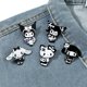 thumbnail image 2 of Broches de esmalte Sanrio de estilo oscuro, broches de Hello Kitty Kuromi Melody Cinnamoroll para regalos de Halloween, accesorios de moda, 2 of 4